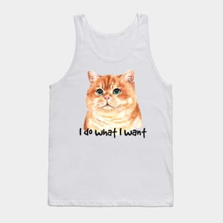 I do What I Want Kitten Tank Top